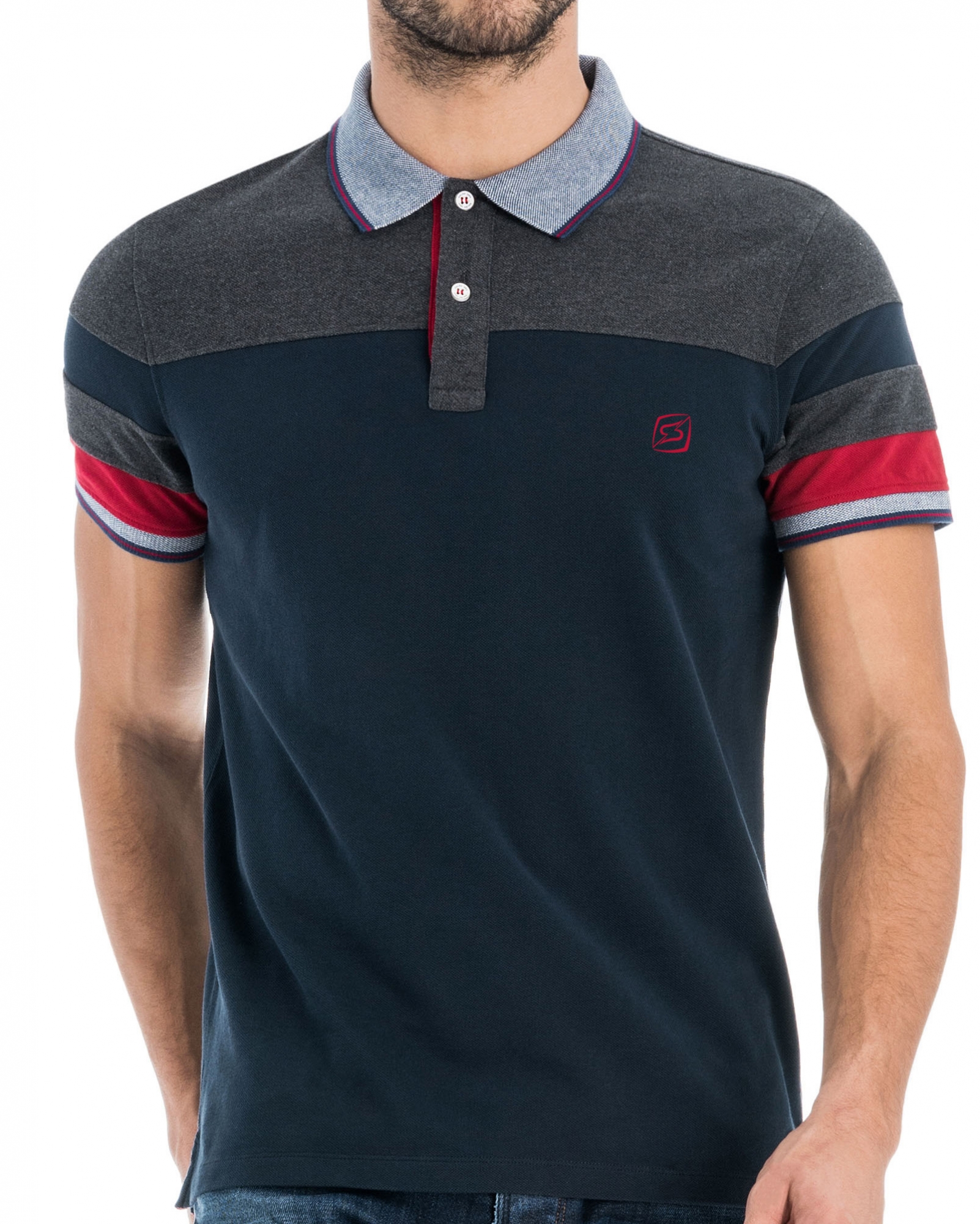 False Plain Polo Shirt